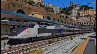 Stazione di Genova Piazza Principe con il TGV in primis