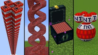 all tnt experiments in one video in Minecraft