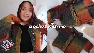 Crochet Fall Cardigan // first ever crochet tutorial *i am shakiiiing*