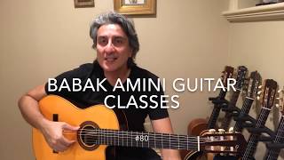 BABAK AMINI GUITAR CLASSES #80 , BASICS #23