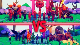 COLOSSAL DYNASTY TEAM vs COLOSSAL WILD WEST TEAM | TABS - Totally Accurate Battle Simulator