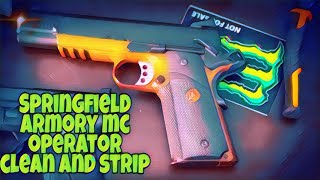 How to clean Springfield MC Operator 1911 Field strip and clean