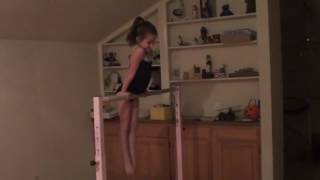 5 year old gymnast shoot through