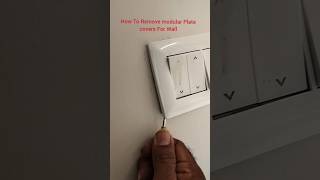 #How To Remove Modular Plate Covers Form Wall #shorts