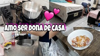 ROTINA DE DONA DE CASA NA COZINHA 💕ALMOCINHO DELÍCIA ESPECIAL NO FOGÃO NOVO DOS SONHOS