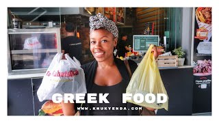 GREEK FOOD | Try my favourite traditional Greek dishes with me - Moussaka, Souvlaki & Greek Salad