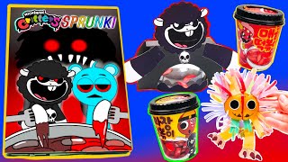 🥣MAKING SPRUNKI&NIGHTMARE CRITTERS GAME BOOK + 🔥TTEOKBOKKI SQUISHY, YARNABY SQUISHY PLAY