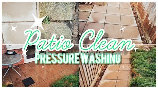 PATIO CLEAN || PRESSURE WASHING|| HELPING OUT A FRIEND || STEPHANIE CLAIRE || UK 2021