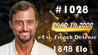 Road to 2000 #1028 - 1848 ELO - Chess.com Blitz 3+0 - e4 vs. French Defense