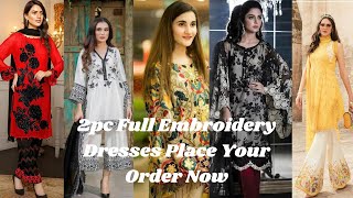 Lawn Full Embroidery 2pc Suits || Summer Collection 2022|| Online Shopping In Pakistan