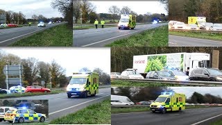 Sussex Police + South East Coast Ambulance Service - Responding and transporting.