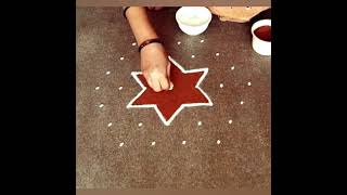 7×4 dots kolam. Latest dot kolam designs. Simple rangoli/muggulu. Daily use dot kolam. Easy rangoli.