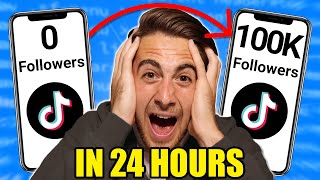 HOW TO GAIN 100K FOLLOWERS ON TIKTOK IN 24 HOURS (ACTUAL RESULTS)