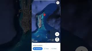 Avión hundido en el mar visto desde Google Maps #misterios #turismodeaventura