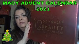 MACY 12 DAYS OF BEAUTY ADVENT CALENDAR 2021         #adventcalendars2021