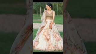 Simple floral lehnga design 2024#2024