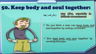 Keep body and soul together | meaning and use | Learn idioms