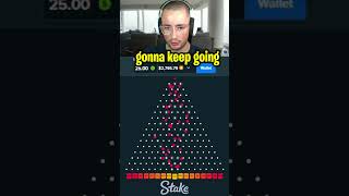 SPAMMING $25 BALLS On PLINKO!!.. (Stake Originals) #shorts #slots #casino #crashgame #plinko