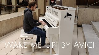 "WAKE ME UP" on public in Central station (Piano cover)