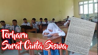 Terharu. Surat Cinta siswa ke gurunya. Kelas terbaik