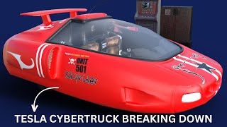 Tesla Cybertruck|| breaking down ||at Supercharger gives ||size comparison with F-150|| Raptor