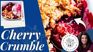 How To Make A super simple and  Delicious Cherry Crumble Pie