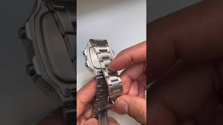 How to reduce Casio watch oversize band | without any tool just with a pin 📌  #casio #watches