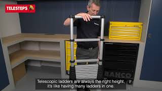 Telesteps 3m Ecoline Telescopic Ladder| XMS24LADDER | Real Deals For You