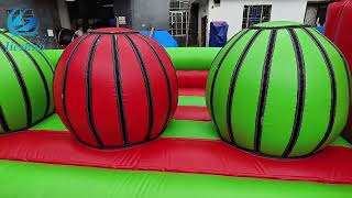 Inflatable Bouncer Course Sport Games Football Model