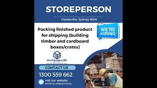 Gladesville | Storeperson