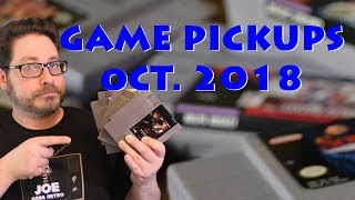 Game Pickups - October 2018 - NES and SNES Games - JGR