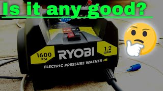 RYOBI 1600 psi Electric Pressure Washer  review