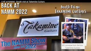 LIVE at NAMM2022 - Booth visit at Takamine Guitars