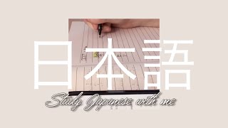 ASMR Study Japanese with me - Page Turning - Soft Writing - Self Study - No Talking