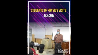 Physics Students visit Amrita School of Nanosciences and Molecular Medicine