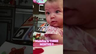 Guess who is three months 😮‍💨🥹 #fisherprice #baby #cute #madeline