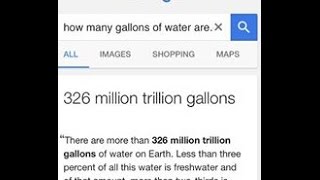 326 Million Trillion Gallons of Water - Example of Artificial Scarcity