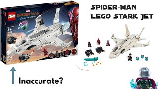 Lego Spiderman Far From Home Stark Jet Review | Why are there so many inaccuracies in this set???