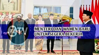 Panglima TNI Hadiri Pelantikan Menteri dan Wakil Menteri Kabinet Merah Putih | #ZTV