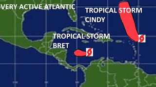 Tropical storms update in the Carribean!