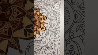 PART 4 Brown mandala #fyp #art #mandalaart #colors #satisfying #shorts #mandala #viral