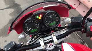 Ducati monster 2005 заводим на холодную.