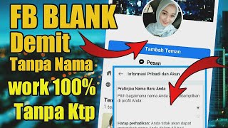 Terbaru buat nama fb blank fb demit tak terlihat tanpa ID