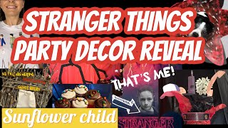 Stranger things party decor reveal | DIY stranger things