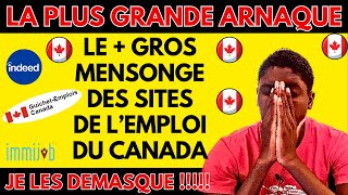 🚨🚨J'AI DEMASQUÉ VOS SITES FAVORIS DE RECRUTEMENT AU CANADA ⚠️ C'EST VRAIMENT GRAVE !😭😭😭😭😭