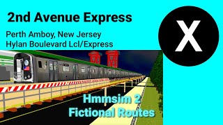 Hmmsim 2 NYC Fictional Routes: Operating Fictionalized R153 (X) E(X)press Train To Perth Amboy, NJ