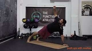 push ups with rotation