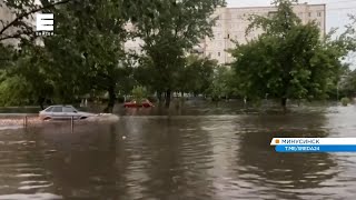 Показываем последствия сильнейшего урагана в Минусинском районе (Енисей Минусинск).