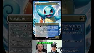 Squirtle doing bits on a #magicthegathering card!  #youtubeshorts  #mtg #pokemon