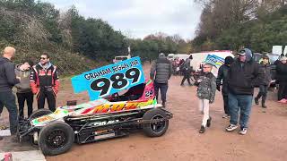 Saloon stock cars and Brisca F2 Pitwalk Hednesford Hills Raceway 17/11